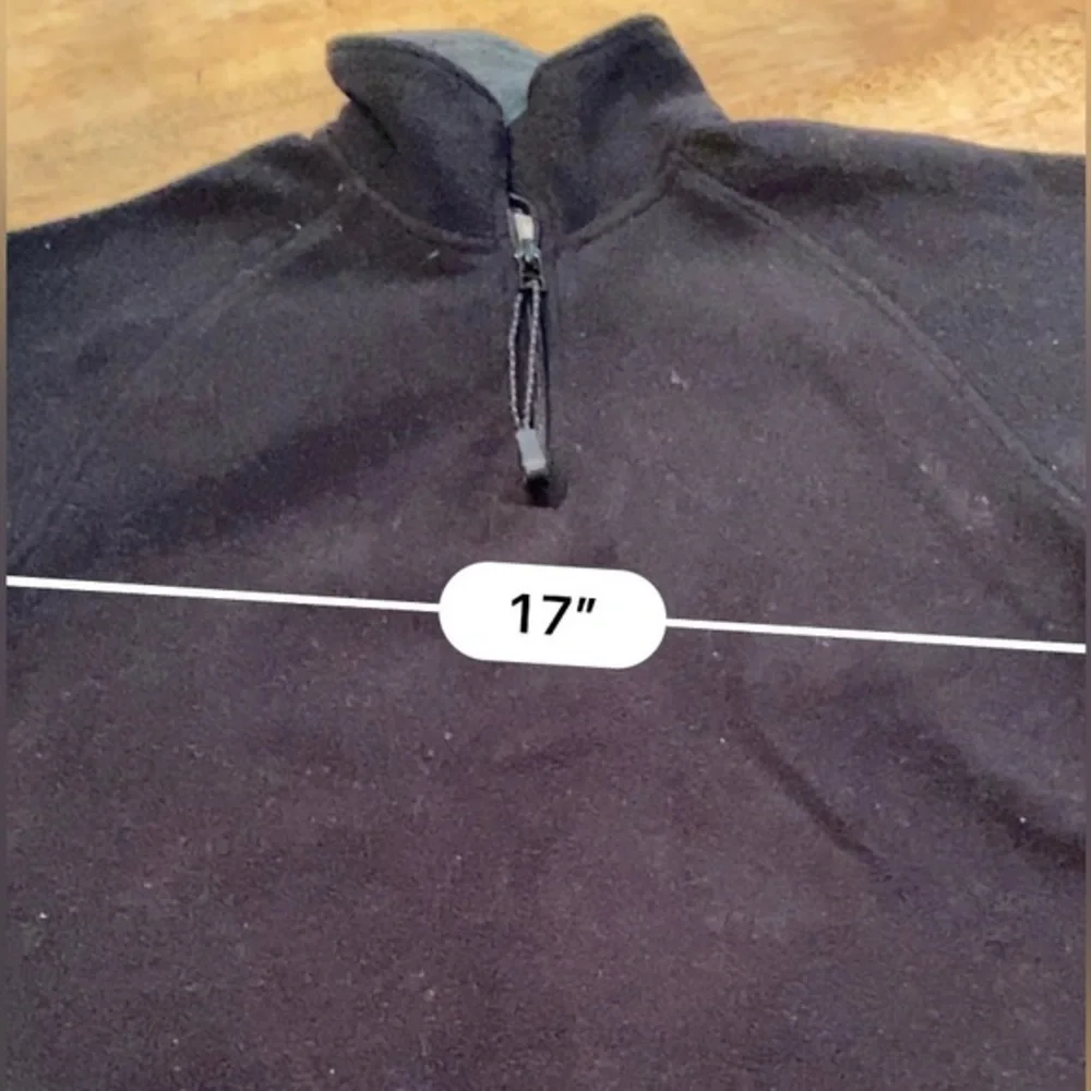 Vintage Gap Unisex‎ Youth Size 5-6 (Small) Black Fleece Quarter Zip Pullover